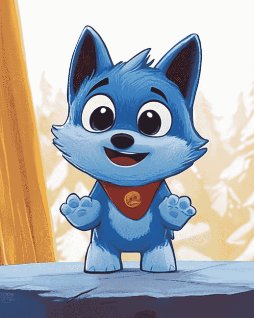 Baby Bluey Cartoon Diamond Painting