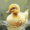 Baby Duckling Water Scene Diamond Painting