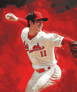 Baseball Pitcher Shohei Ohtani Diamond Painting