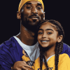 Basketball Legends Kobe and Gianna Diamond Painting