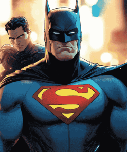 Batman and Superman Superhero Diamond Painting