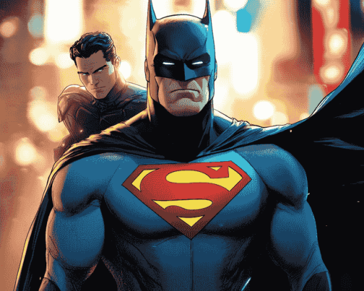 Batman and Superman Superhero Diamond Painting