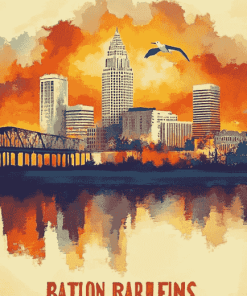 Baton Rouge Cityscape Diamond Painting