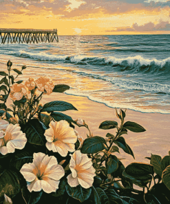 Beach Blossoms Diamond Painting