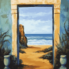 Beach Doorway Diamond Painting