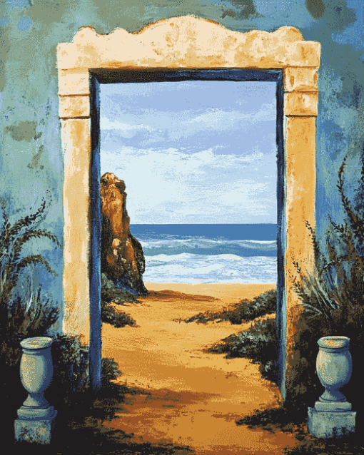 Beach Doorway Diamond Painting