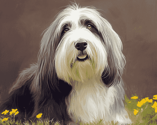 Bearded Collie Puppies Diamond Painting