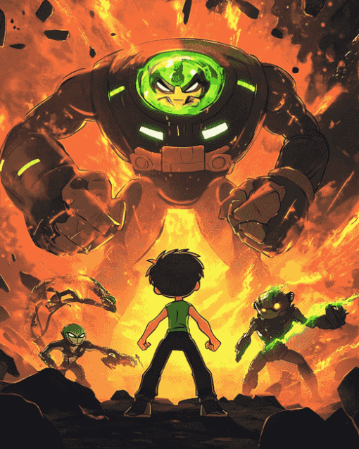 Ben 10 Cartoon Diamond Painting