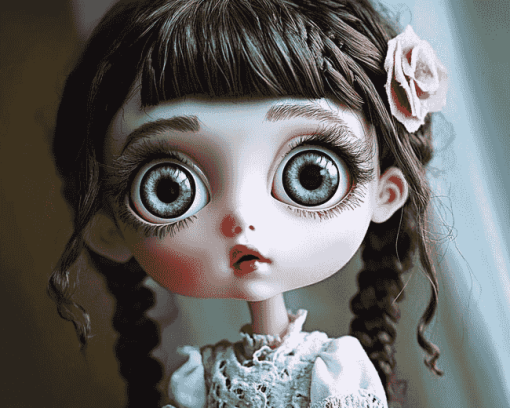 Big Eyes Cartoon Doll Diamond Painting