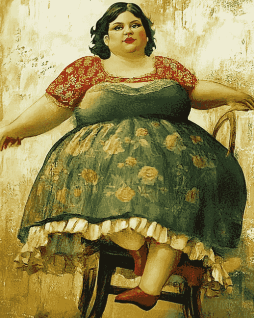 Big Woman Antiques Diamond Painting