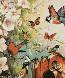 Birds and Blooms Diamond Painting