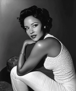 Black And White Dorothy Dandridge Diamond Painting