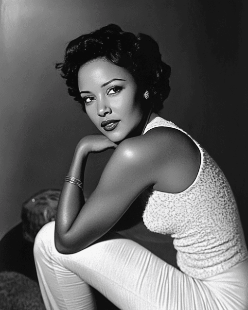 Black And White Dorothy Dandridge Diamond Painting