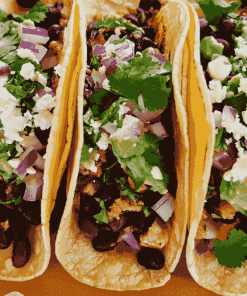 Black Bean Tacos Delight Diamond Painting