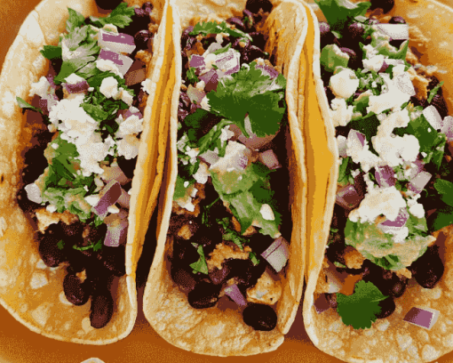 Black Bean Tacos Delight Diamond Painting