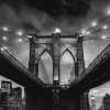 Black White Brooklyn Bridge Diamond Painting