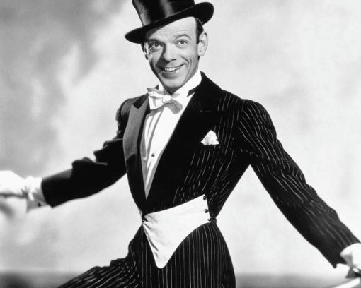 Black and White Fred Astaire Diamond Painting