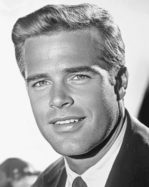 Black and White George Peppard Diamond Painting