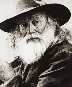 Black and White Walt Whitman Diamond Painting