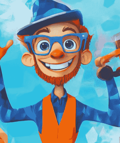 Blippi Animation Art Diamond Painting