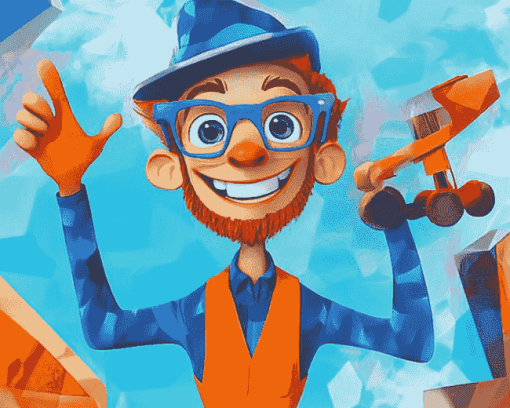 Blippi Animation Art Diamond Painting