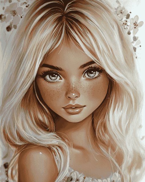 Blond Fairy Girl Diamond Painting