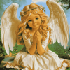 Blondy Ariel Angel Animation Diamond Painting