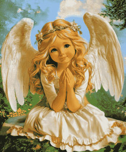 Blondy Ariel Angel Animation Diamond Painting