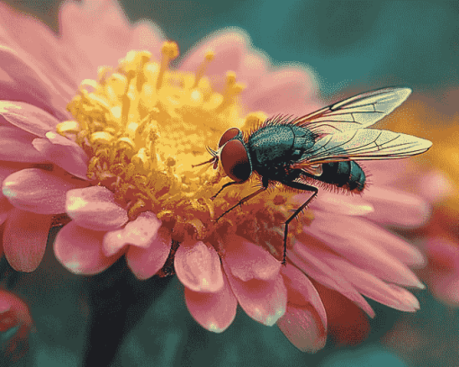 Blossoms and Flies Diamond Painting