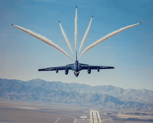 Blue Angels Jet Formation Diamond Painting