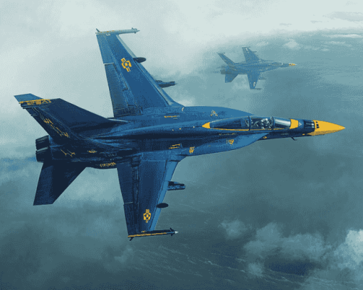 Blue Angels Jets Diamond Painting