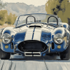 Blue Ford Shelby Cobra Car Diamond Painting