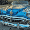 Blue Mercury Convertible Diamond Painting