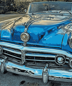 Blue Mercury Convertible Diamond Painting