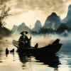 Boat Journey in Guilin Diamond Painting