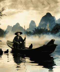 Boat Journey in Guilin Diamond Painting