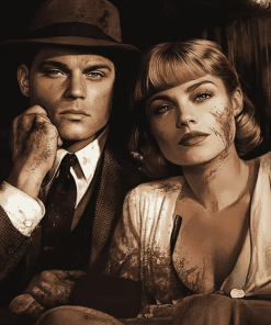 Bonnie and Clyde Classic Film Diamond Painting