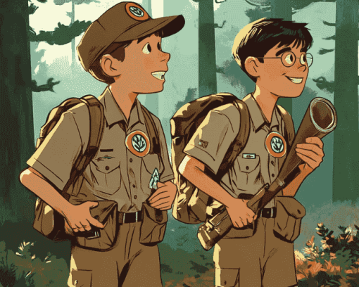 Boy Scouts Animated Diamond Painting