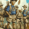 Boy Scouts Cartoon Adventure Diamond Painting