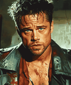 Brad Pitt Movie Icons Diamond Painting