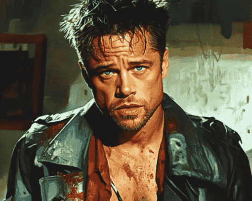 Brad Pitt Movie Icons Diamond Painting