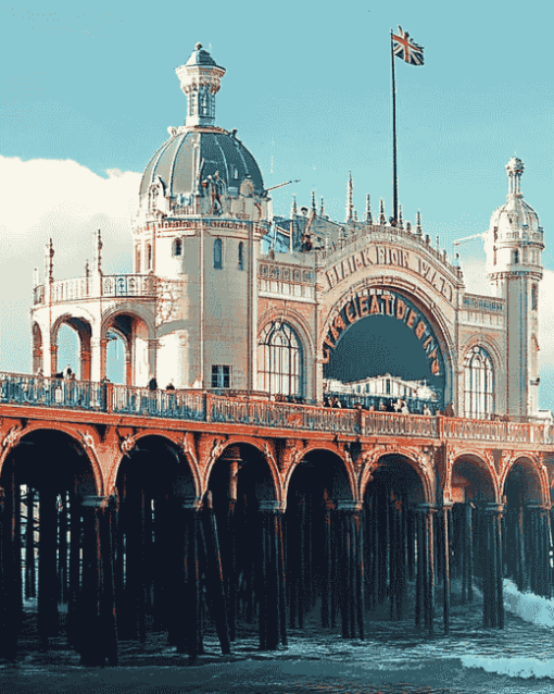 Brighton Palace Pier Scenic Diamond Painting