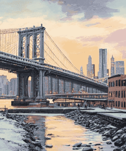 Brooklyn Bridge Cityscape Diamond Painting