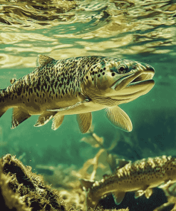 Brown Trout Underwater Diamond Painting