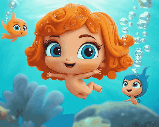 Bubble Guppies Animation Diamond Painting