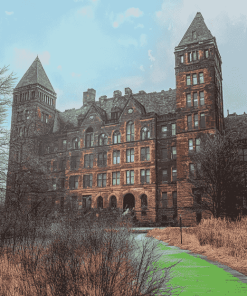 Buffalo Psychiatric Buildings Diamond Painting