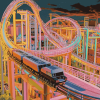 Building Roller Coaster Diamond Painting