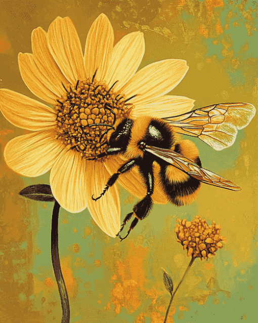 Bumble Bee Nature Diamond Painting