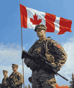 Canadian Military Soldiers Diamond Painting