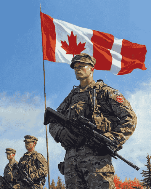 Canadian Military Soldiers Diamond Painting